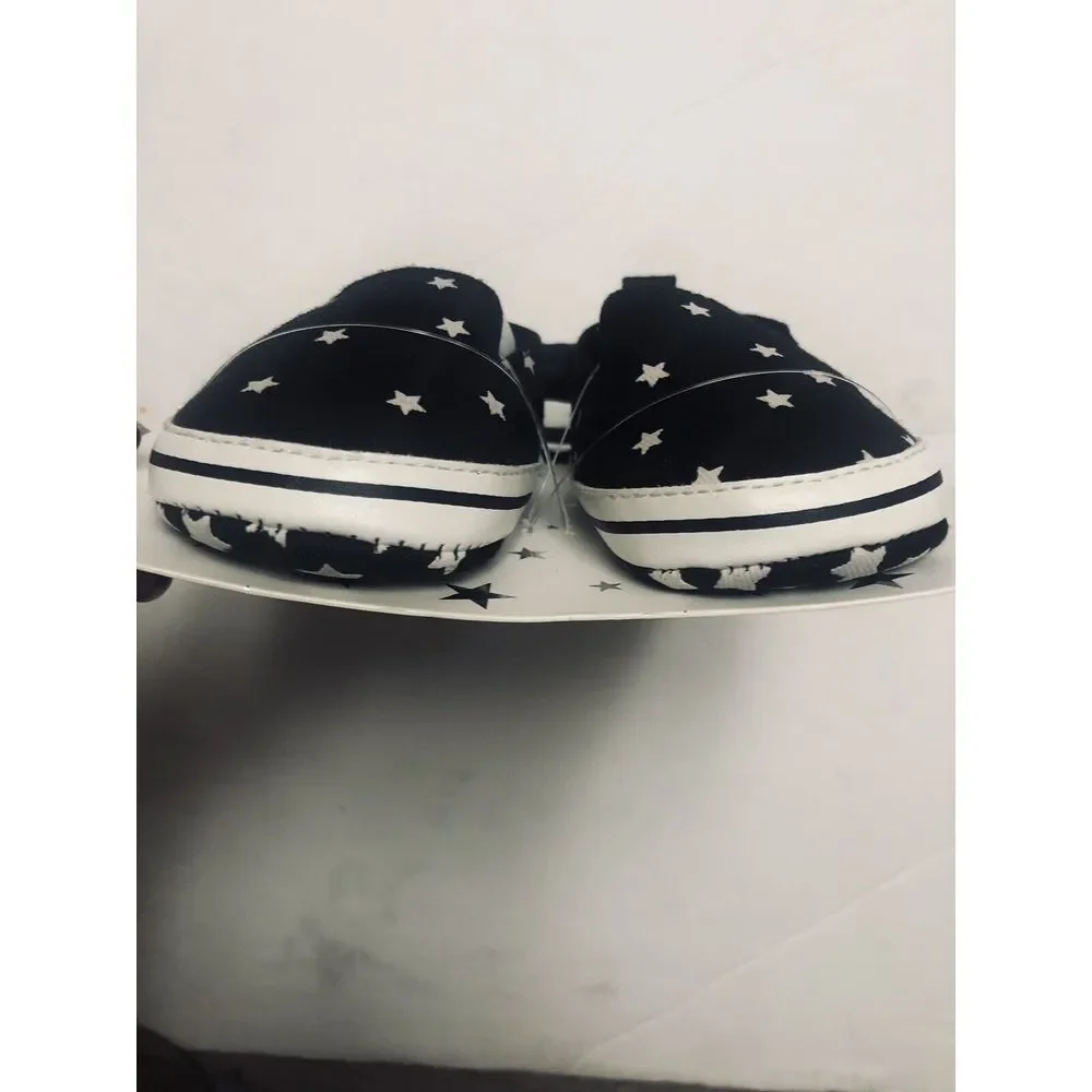 Fox And Bunny Baby Black And White Stars Shoes And Black Bow Tie Set 2C/3C 17/18